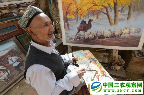 （社会）（1）农民画家阿卜力克木追梦六十载